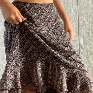 Long floral skirt!